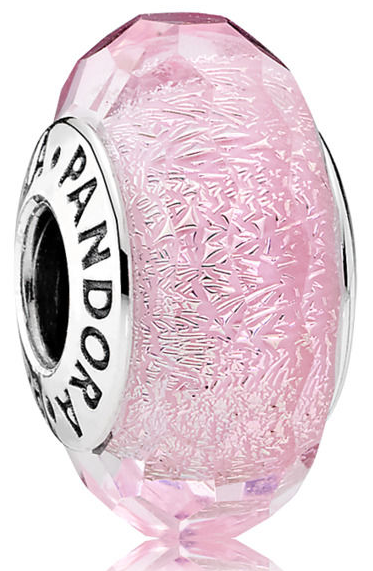 Charm Pandora Cristal Facetado Rosa Dicroico