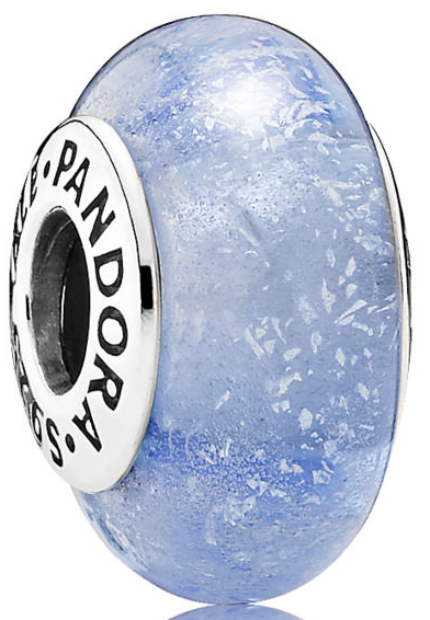 [791640] Charm Pandora Cristal Murano Azul Nube