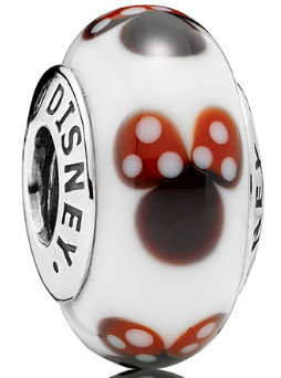 [791634] Charm Pandora Disney Minnie Lazo Rojo