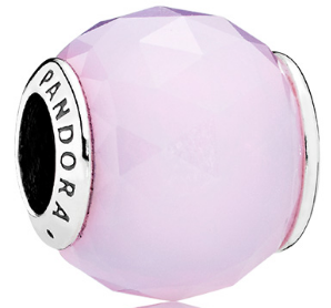 Charm Pandora circonia facetada rosa lila