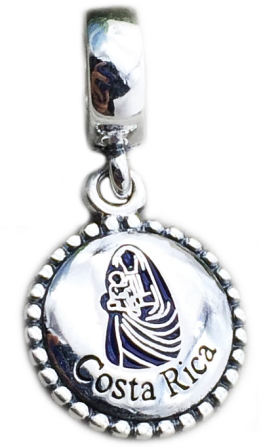 Charm colgante Pandora Costa Rica figura en esmalte azul