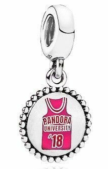Charm colgante Pandora University Jersey Rosa