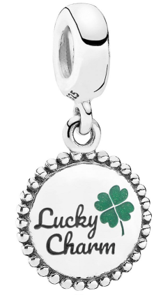 Charm colgante Pandora Lucky Charm Trébol Verde