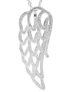 Collar Pandora ala de ángel pavé