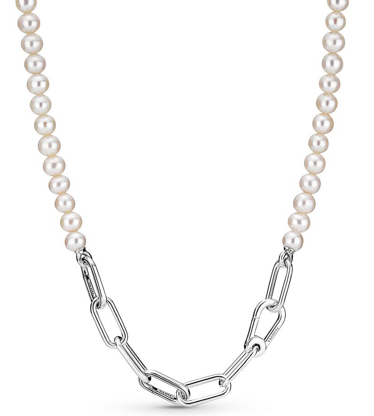 [399658C01] Charm Pandora Perlas y Cadena Clip 45cm