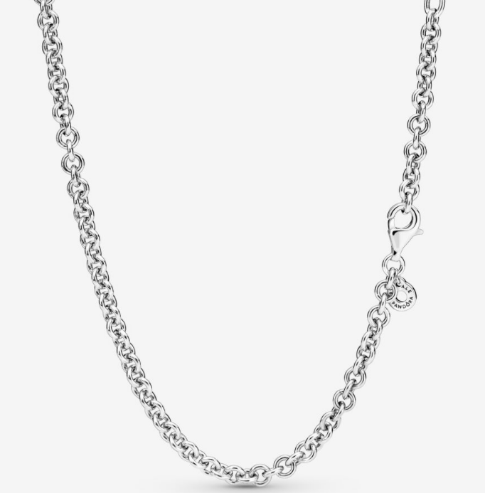 Collar Pandora Cadena Rolo Broche Redondo