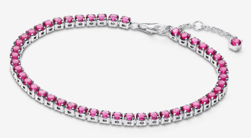 [591469C04] Brazalete Pandora Tenis Circonias Rosa Fucsia
