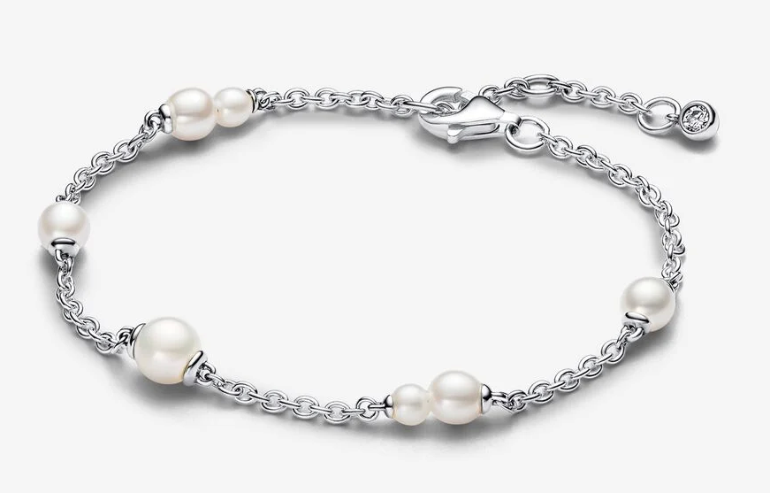 Brazalete Pandora Perlas Cultivadas Plata