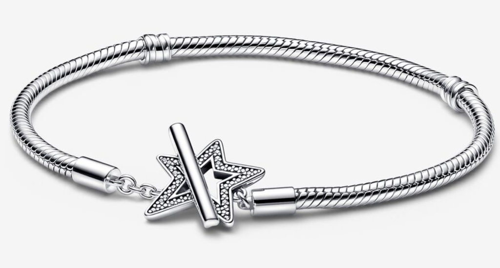 [592357C01] Brazalete Pandora Moments Cierre Estrella Pavé