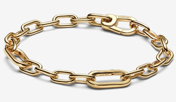 [599662C00-03] Brazalete Pandora ME cadena eslabones grandes dorado