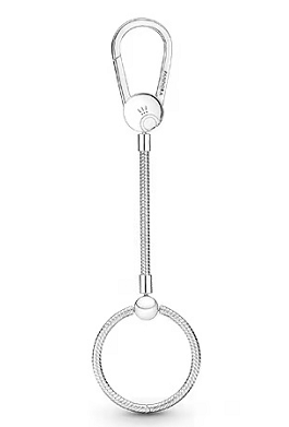 [399571C00] Brazalete Pandora Mosquetón Corona Aro Simple