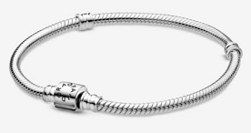 Brazalete Pandora Cierre Clásico Plata
