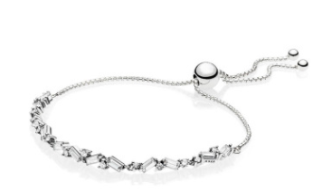 Brazalete Pandora racimo circonias geométrico ajustable