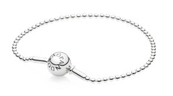 [B53] Brazalete Pandora Essence bolitas plata