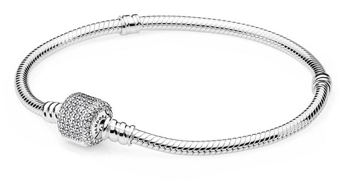 Brazalete Pandora Moments Cierre Cilíndrico Pavé