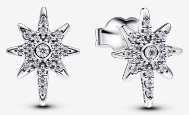 [293587C01] Aretes Pandora Estrella de Ocho Puntas