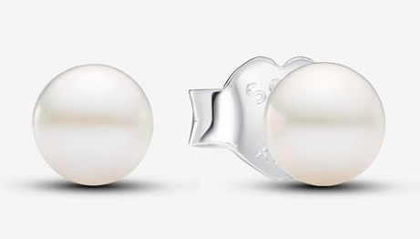 [293168C01] Aretes Pandora Botón Perla Cultivada