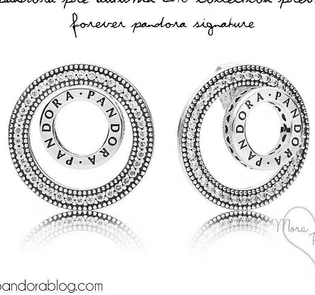 [EH-17] Aretes Pandora Signature Doble Aro Pavé