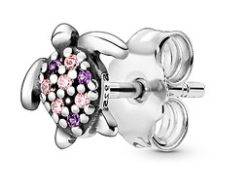 Aretes Pandora tortuga pavé multicolor