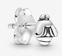 Aretes Pandora abeja plata pulida