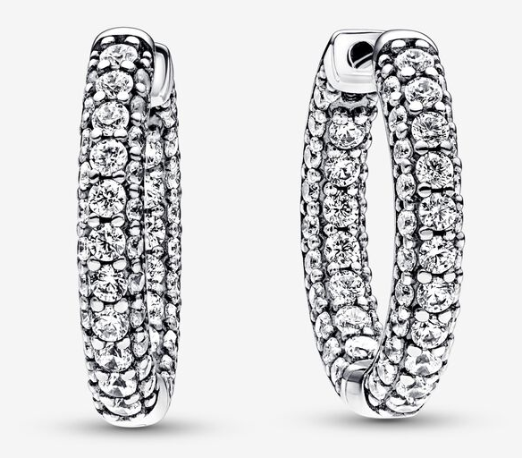 Aretes Pandora Aro Grande Pavé Total