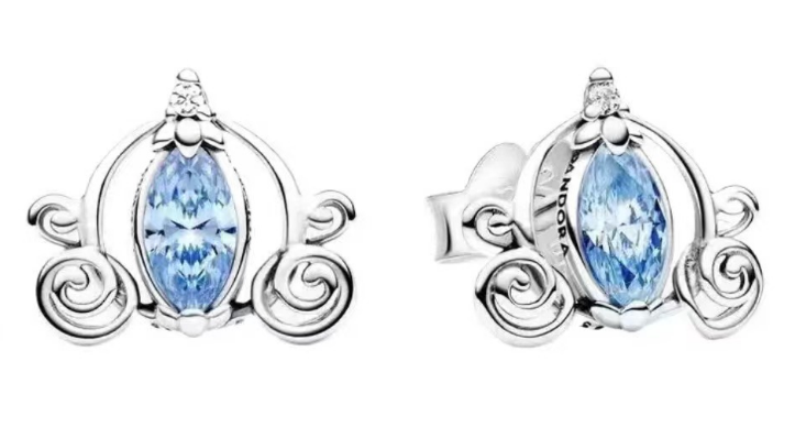 Aretes Pandora Disney carruaje de Cenicienta