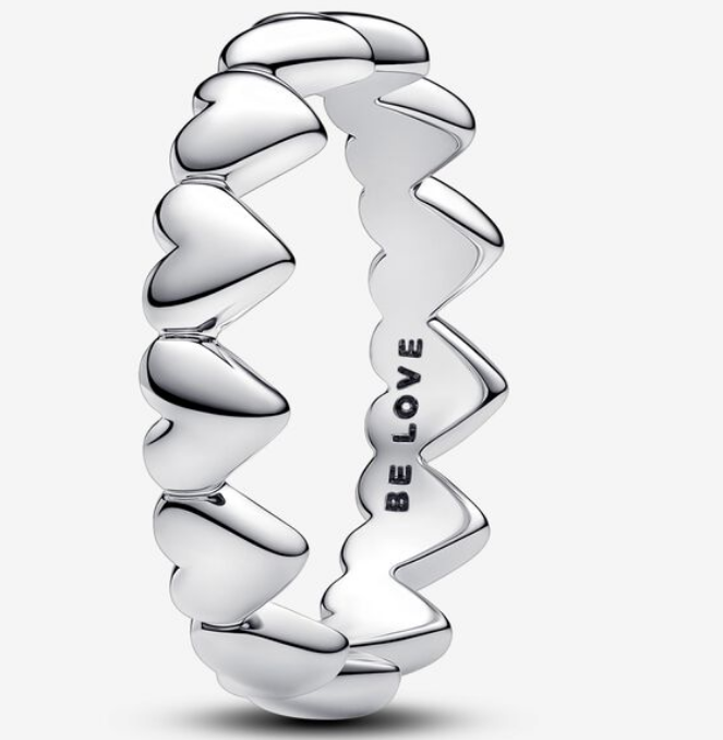 [193427C00] Anillo Pandora eternidad corazones Be Love
