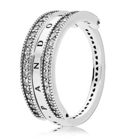 [JZ-50] Anillo Pandora Signature triple banda plata