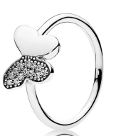 Anillo Mariposa Pavé Plata