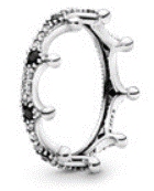 Anillo Corona Pavé Plata
