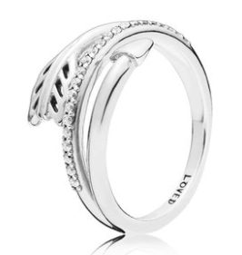 [JZ-179] Anillo Ala Pavé Plata Loved