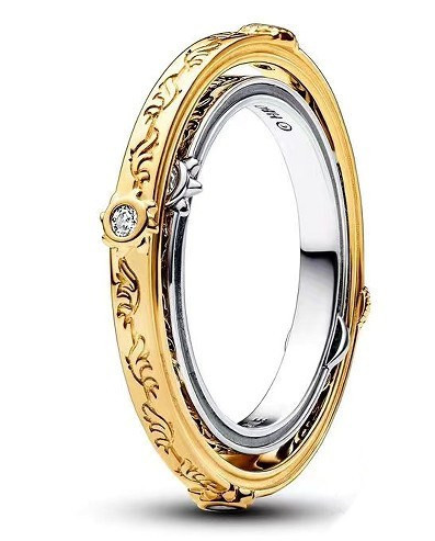 Anillo Pandora Bicolor Filigrana Barroca