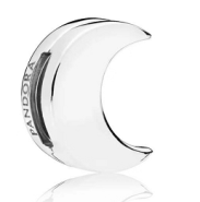 Charm Luna Creciente Plata Lisa