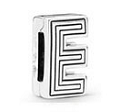 [R38] Charm Letra E Pandora Plata