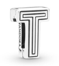 [R44] Charm Letra T Pandora Plata