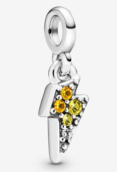 Charm colgante rayo circonias amarillas plata Pandora