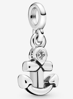 Charm colgante ancla circonia Pandora