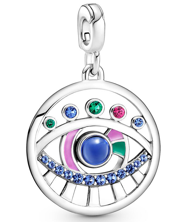 Charm colgante ojo protector multicolor Pandora