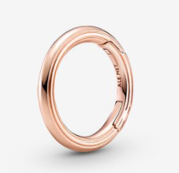 [ME-23] Charm Pandora ME eslabón circular baño oro rosa
