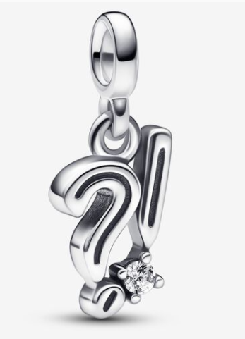 Charm colgante signos de interrogación y exclamación Pandora