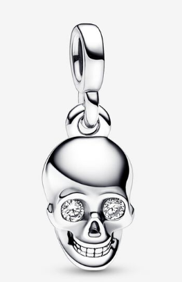 [ME-101] Charm Pandora ME Calavera Ojos de Circonia
