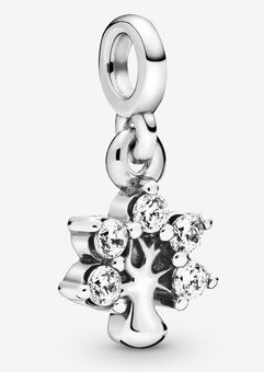 Charm colgante flor cluster circonias blancas Pandora