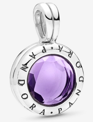 [797662SAM] Charm colgante disco morado Signature