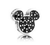 [796345NCK] Charm Mickey Mouse circonias negras Pandora