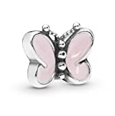 [797854EN160] Charm mariposa esmalte rosa